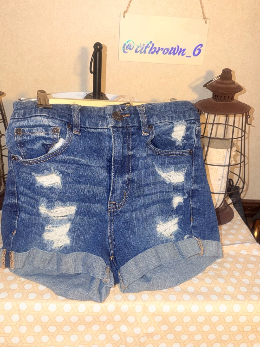 Aeropostle Distressed Jean Shorts